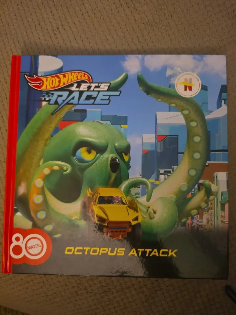 Hot Wheels Let's Race Octopus Attack Children's book Hardback